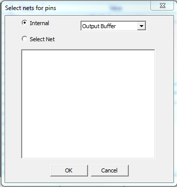 Select Nets for pins dialog.
