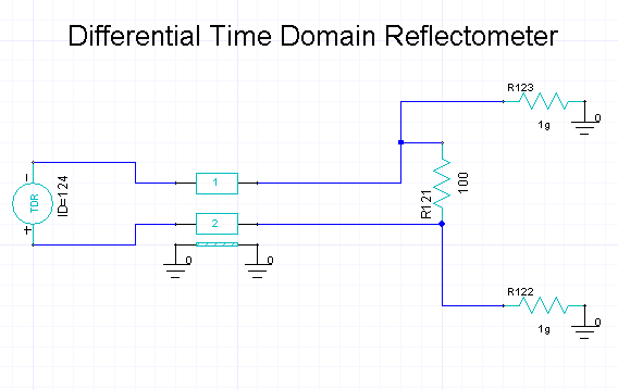 Differential Time DOain Reflectometer Circuit Schematic Differential Time DOain Reflectometer Circuit Schematic