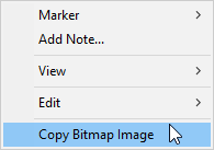 Copy Bitmap Image option highlighted.