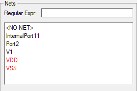 Nets Window w/ DC Terminals Nets Window w/ DC Terminals