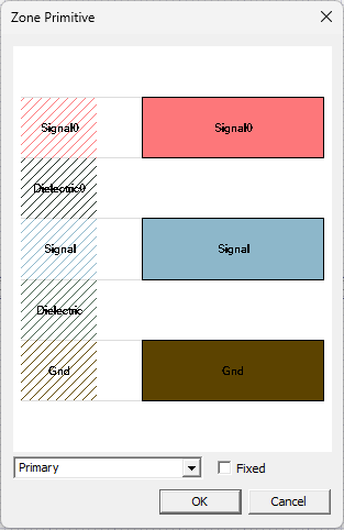Zone Primitive Window Zone Primitive Window