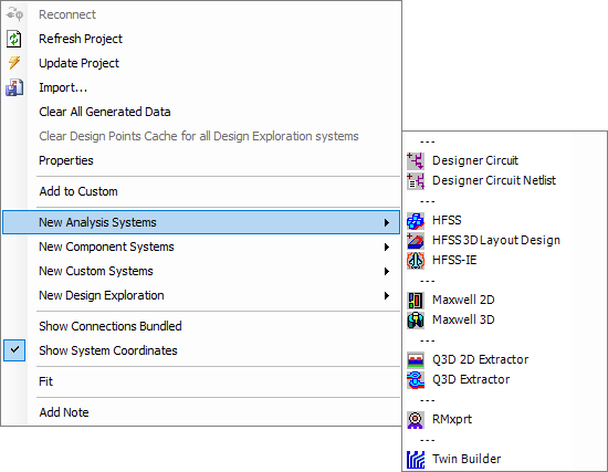 Workbench Right-Click Menu