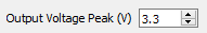 Output voltage peak input field.