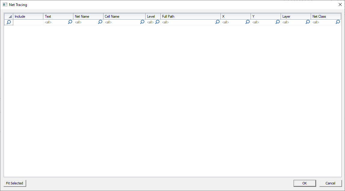 Net Tracing Window Net Tracing Window