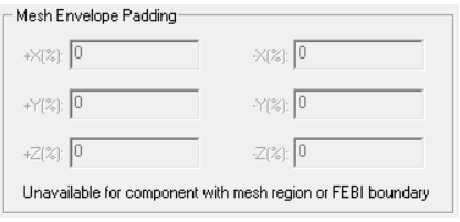 Mesh ENvelop Padding groupbox.