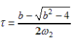 Relaxation time equation