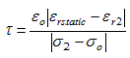 Relaxation time equation