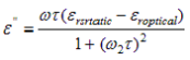 Dielectric constant equation