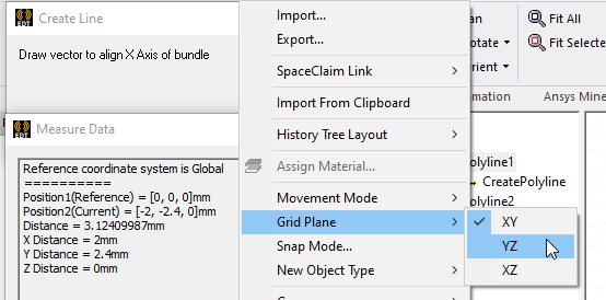 Grid Plane options expanded.