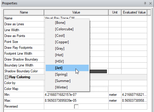 Color Map property set to Color Map.