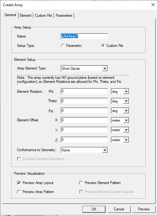 Create and Use Custom Array By File in SBR+ Simulation