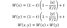 Final weight calculation equation.
