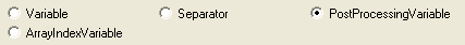 PostProcessingVariable selected. 