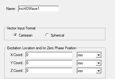 Hertzian-Dipole wave dialog.