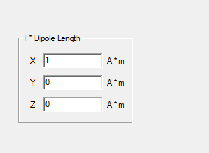 Dipole length groupbox.