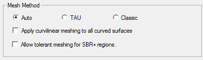 Mesh Method groupbox.