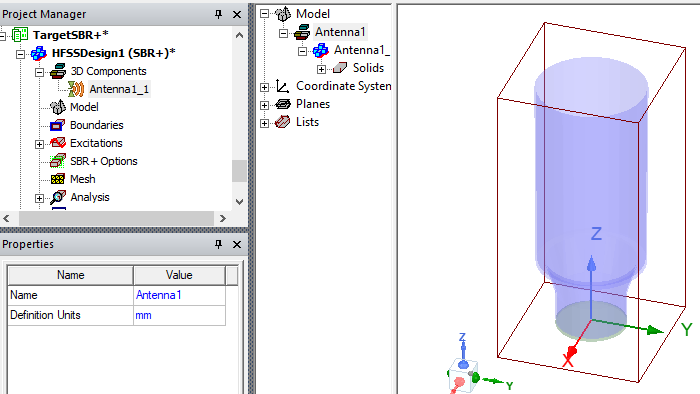 Project Manager, Properties Window, Moderler window.