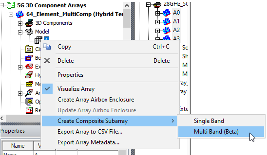 Set up and Run an Array Simulation