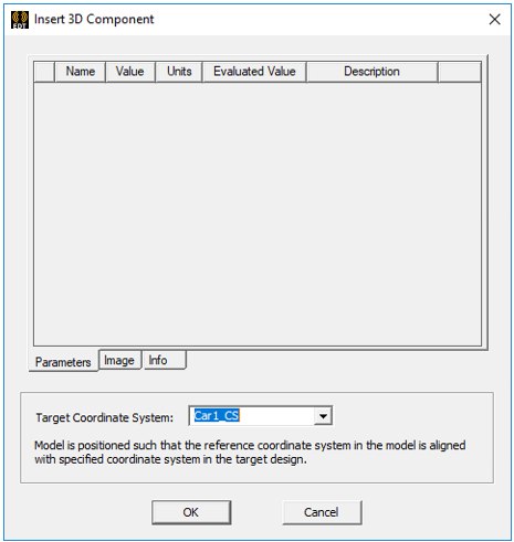Insert 3D Component dialog.