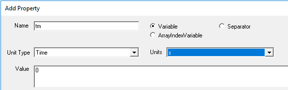 Add Property dialog. 