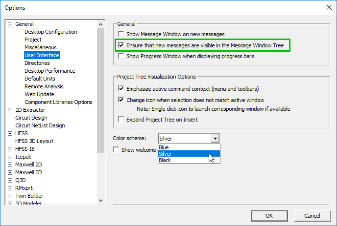 Set Up General Options