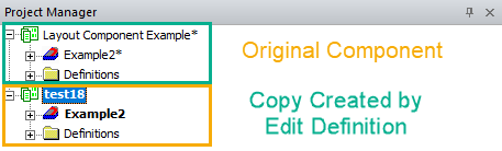 Layout Component and Original Design