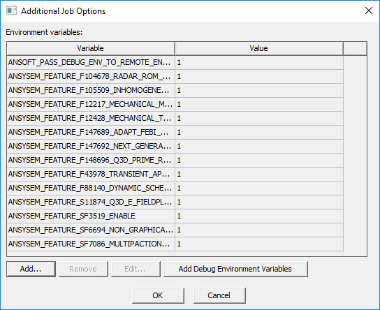 Additional Job Options
