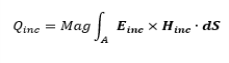 Equation for the magnitude of the Poynting vector.