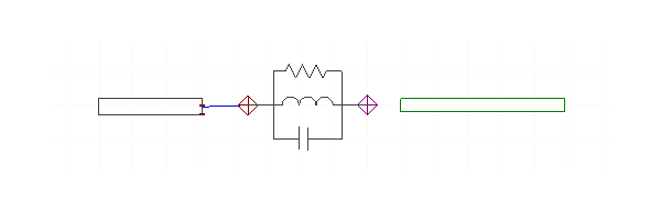 Diagram of a circuit element with one connection