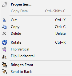 Symbol Shortcut Menu