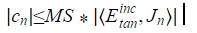 Equation for the magnitude of the modal excitation coefficients.