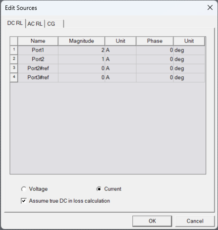 Edit Sources > DC RL Tab