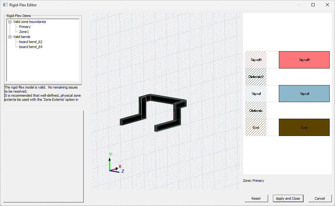 Example of Rigid-Flex Model in 3D