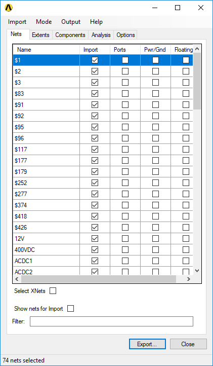 PinToPin Utility - Nets Tab