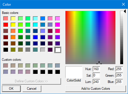 Setting the Background Color