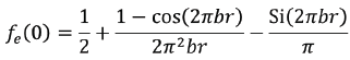 Equation for the vlaue of the edge response at t=0.