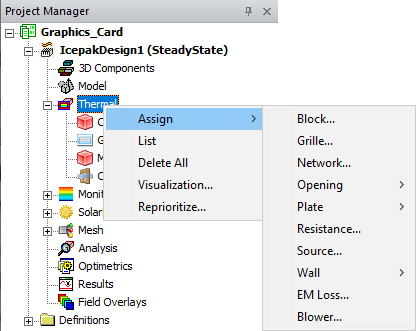Shortcut Menu Example