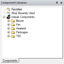 Component Libraries Window