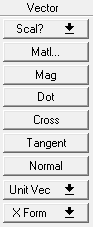 Vector command option buttons.