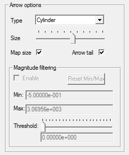 Arrow options groupbox.