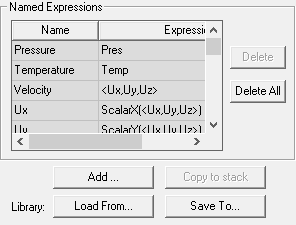 Named Expressions groupbox.
