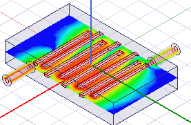 Fine resolution overlay on model.