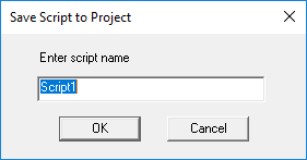 Save Script to Project