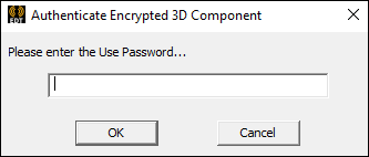Authenticate Encrypted 3D Component