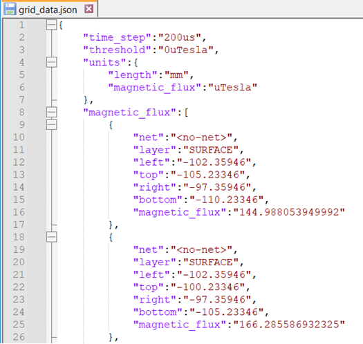 Export Grid Max Field Data