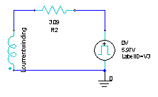 View of the external circuit used to drive the rotational actuator
