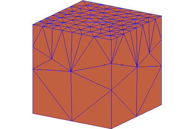Cube model with mesh overlay.