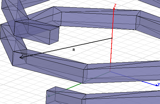 Segmented helix model.