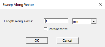 Sweep Along Vector