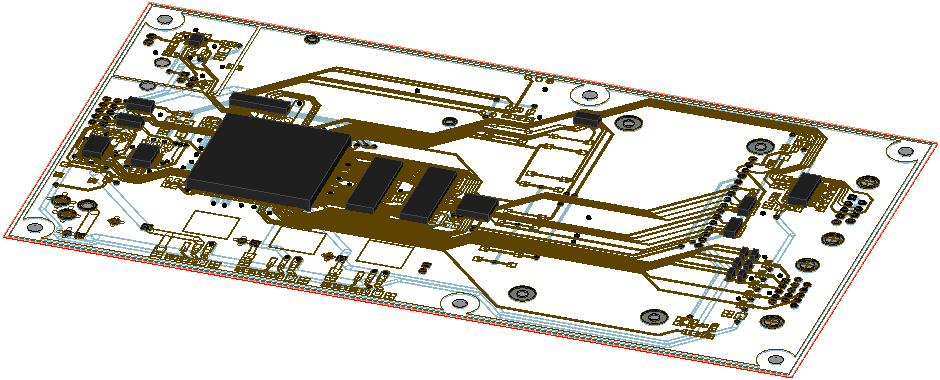 steady-state thermal design having a layout component with discrete objects added to the printed circuit board's top face